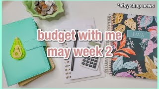 budget with me | may week 2 | $100 low income sinking funds budget | savings challenge progress