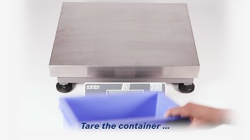 High-resolution platform scale x practical easy to use Flip/Flop display device | KERN EOC