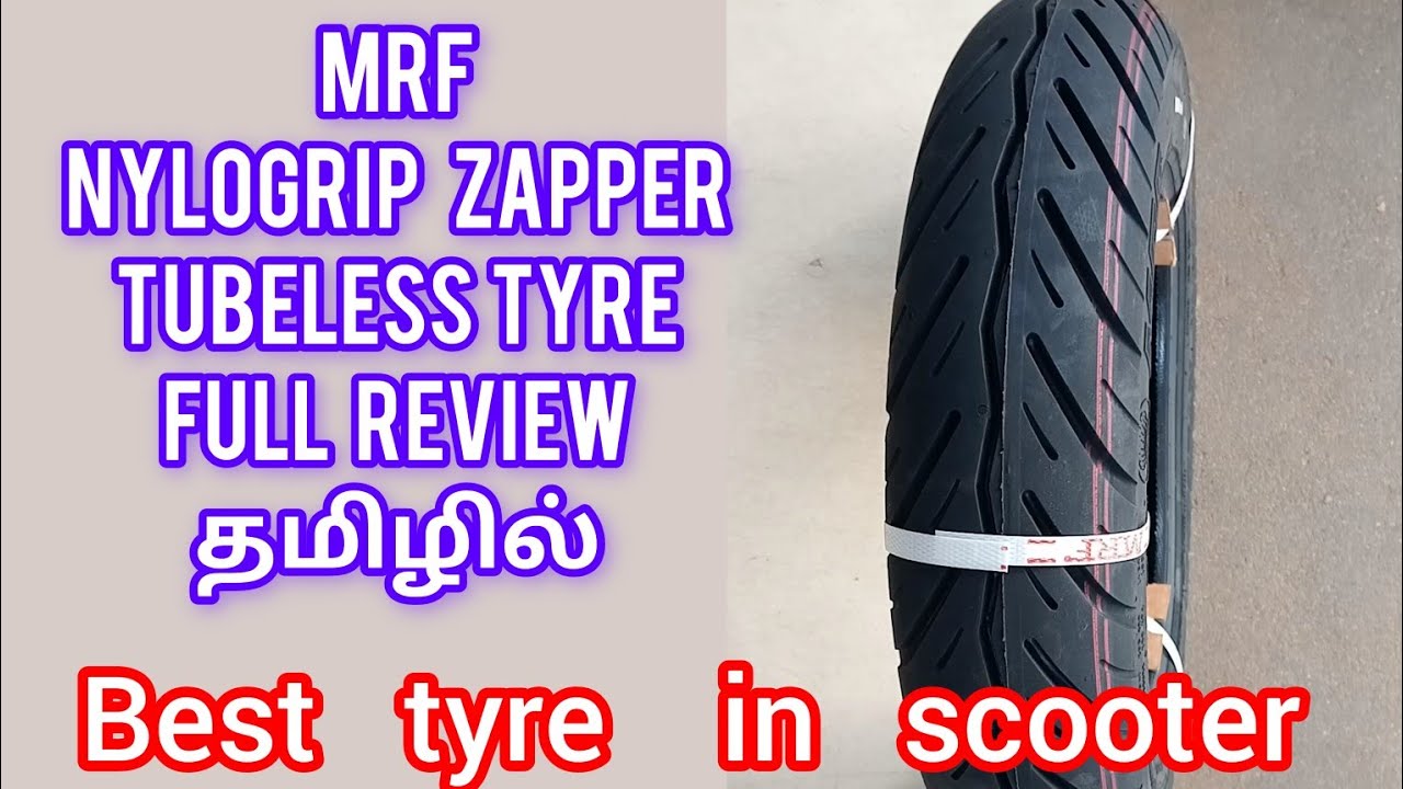 MRF nylogrip zapper TL,90/10010,activa best tyre in tamilnadu YouTube