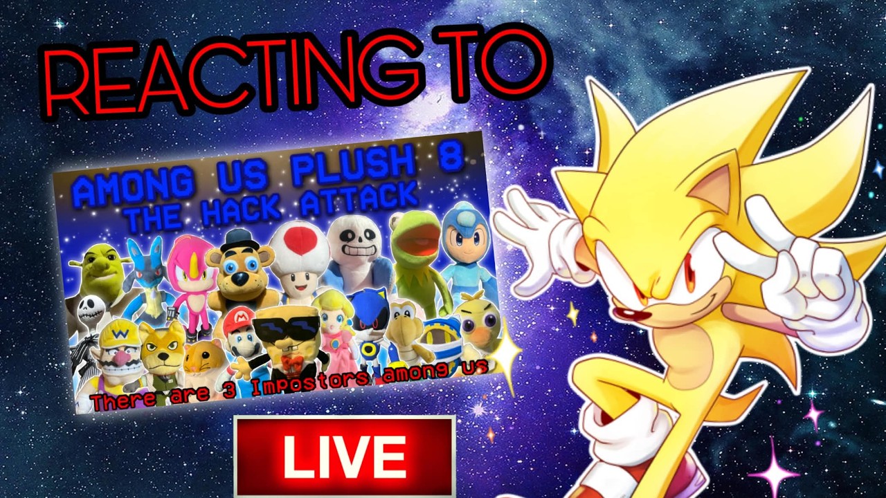 REACTING TO @superspongebobfan82812 AMONG US PLUSH 8! (🔴LIVE)