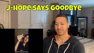 BTS J-Hope&#39;s last WEVERSE LIVE before entering the military!😥   (REACTION)