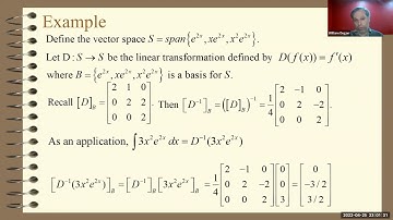 Matrix of the Inverse Linear Transformation