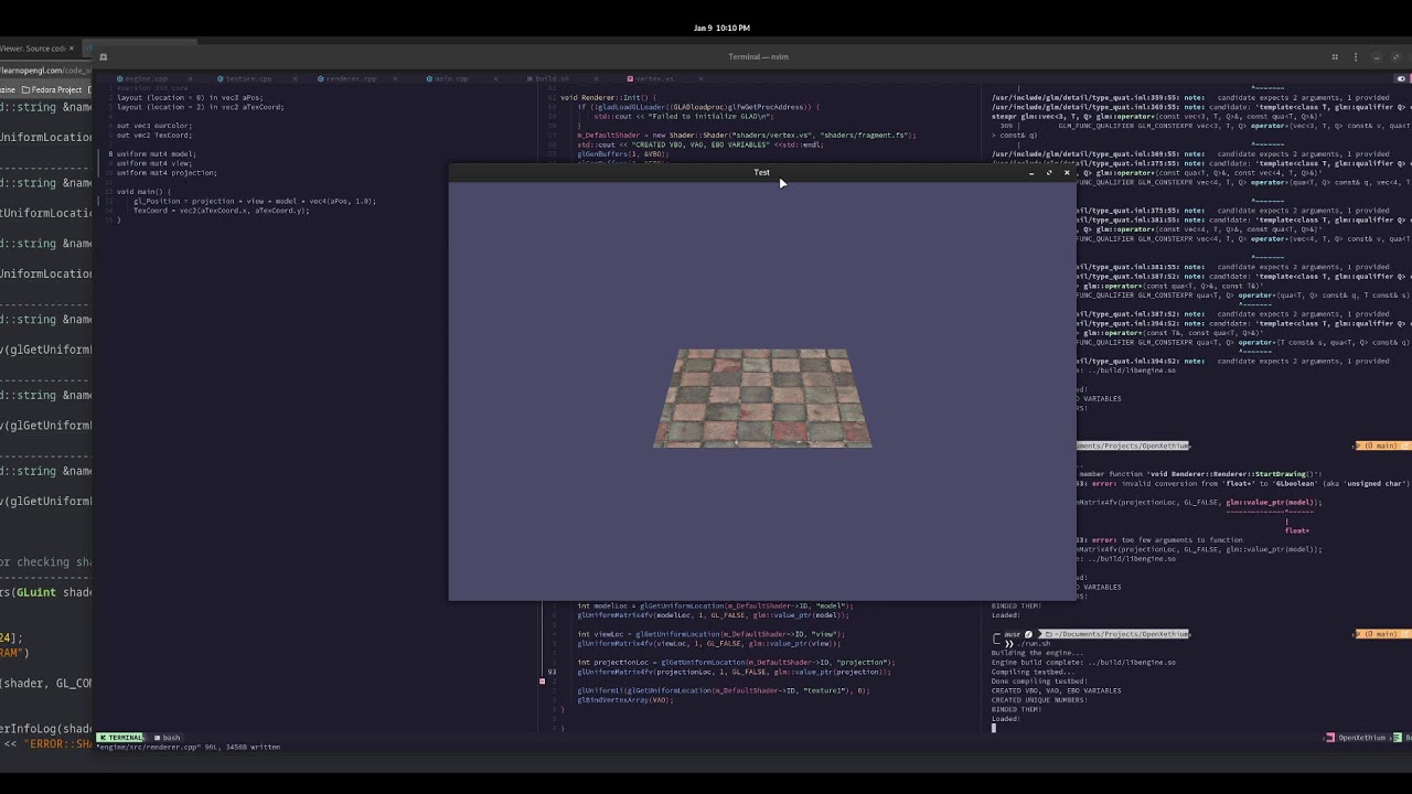 LIVE Devlog - Developing an opengl game engine