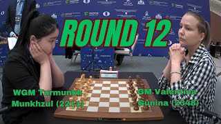 Turmunkh Munkhzul (2211) - Valentina Gunina (2348) | Womens World Blitz 2023 | Round 12