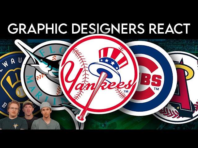 MLBチームロゴ ビアブリック Graphic Designers React to Major League Baseball Logos (MLB) - YouTube