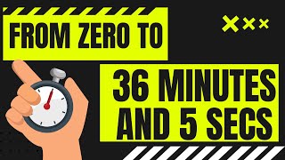 TIMER ! from 0 to 36 mins and 5 secs  in minutes and seconds / 36' 5" 36:05 Timer | Count Up