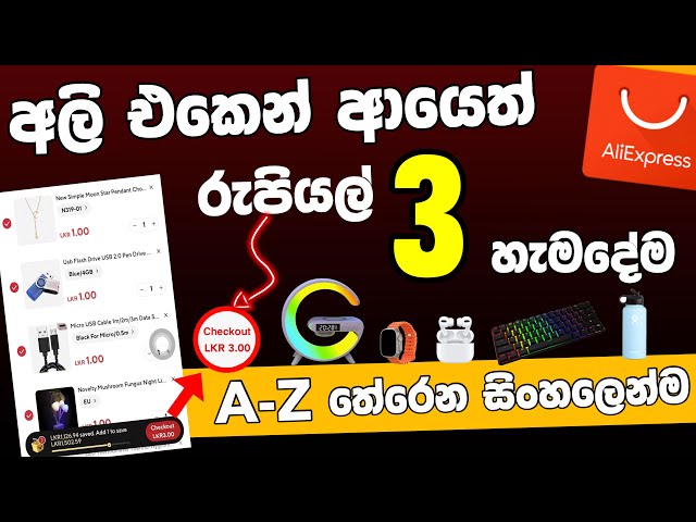 Rs 3 ට කැමති item 4 දැන් Aliexpress එකෙන් 😱 / Free Shipping -  No Tax #aliexpress #aliexpresshaul