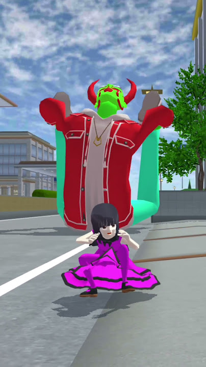 Sierra is Hiding from Giant monster #sakuraschoolsimulator #サクラスクールシミュレーター #shorts #viral  #trending