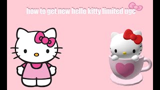 how to get new hello kitty cafe ugc ♡