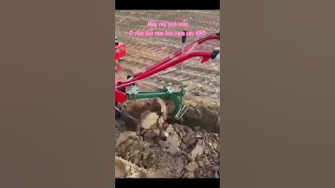 Máy cày bánh xích mini máy xới đất nông nghiệp máy vun luống đa năng