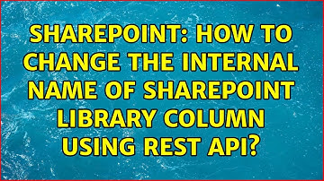 Sharepoint: How to change the internal name of SharePoint Library Column using REST API?