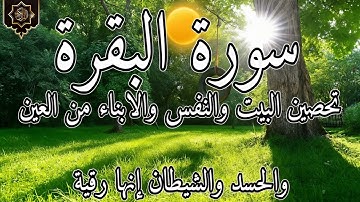 سورةالبقرة#💥طاردةالشياطين🥸وتبطل السحروالمس والعين👁والحسد وحفظ وتحصين البيت🏡من كل شربإذن الله/💥