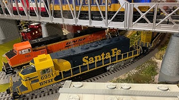 O Gauge Run Session with BNSF, Maryland Midland and the Virginian!