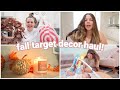 decorating for fall, mini target decor haul + straightening my hair!