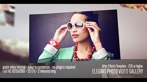 Elegant Photo Video Gallery - After Effects Template