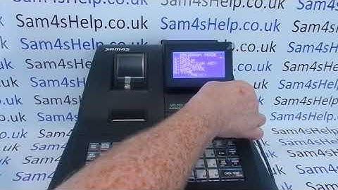 Assigning Tax Vat Rates To PLU Sales Buttons Sam4S Programming NR-500 / NR-510R / NR-510RB
