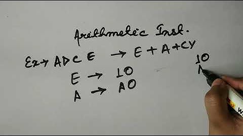 Instructions Set -12 | Arithmetic Operation Instructions | Addition instruction| 8085 Microprocessor