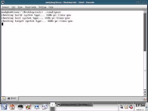 Linux Calculator 16 How To Install Our Program - YouTube