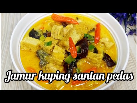 Resep Jamur Kuping Kuah Santan