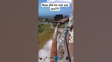 How did he not see me???😆 #rustclips #rustconsole #rustshorts