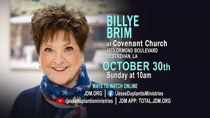 Billye Brim at Covenant Church