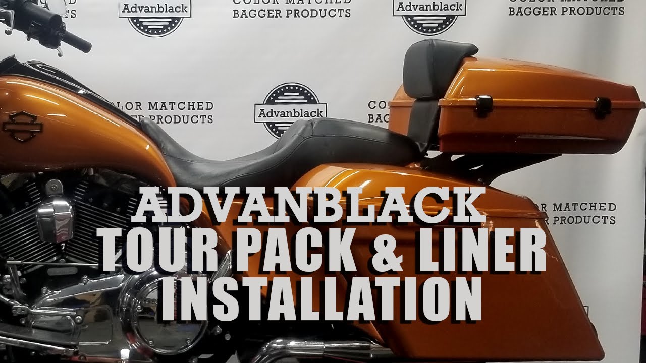 Custom Black Stitching liner for Advanblack/ OEM Razor size Tour Pack Pak
