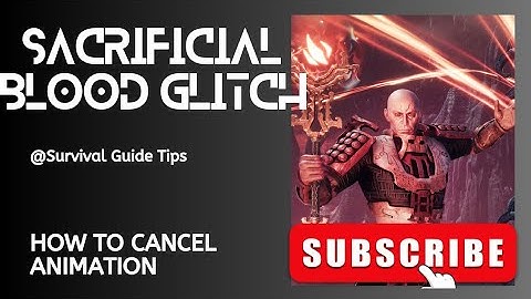 Sacrificial Blood Glitch - Cancel Animation Conan Exiles
