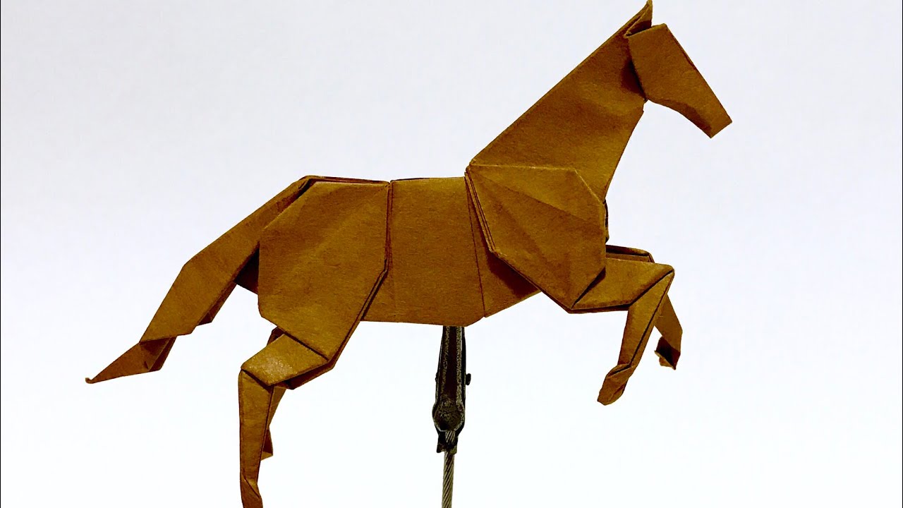 折り紙 馬 Origami Horse Two Pieces Youtube