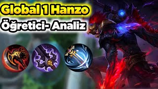 Dünya’nın En İyi Hanzo Oyuncusu Global 1 Hanzo Öğretici Analiz Muhteşem Hasar Mobile Legends