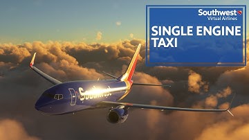 SVA PMDG 737 - Single Engine Taxi