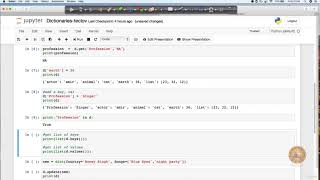 19. Python Dictionaries | Machine Learning A-Z | Kaggle Master | python data science