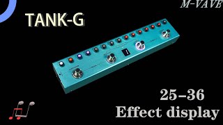 M-VAVE TANK-G Effect Display 25-36