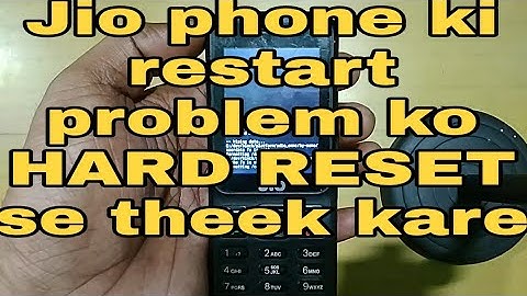 how to solve restart problem of jio phone| jio phone F41T ki restart problem ko kese repair kare