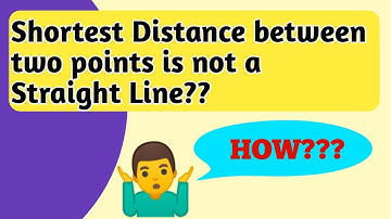 Shortest distance between two points is not always  a straight line | Geodesics | AR Mathexplorer