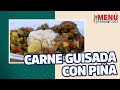 Carne guisada con piña