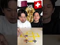Qatar vs. South Switzerland: The Final Layer Wins! Casino Chip Duel. #challenge #funny #shorts