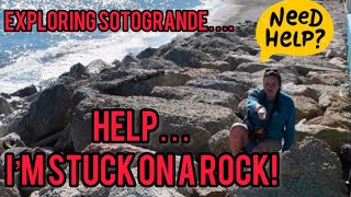 HELP!! Stuck on the Rocks in Sotogrande! | Wild Walks, Luxury Beaches & Unruly Campers