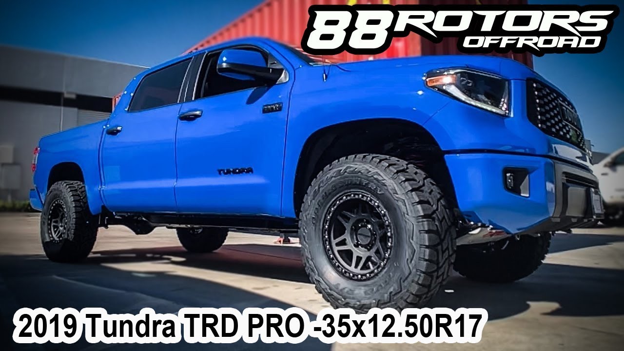 2019 Tundra TRD Pro Voodoo Blue CHOPPED for 35's - YouTube