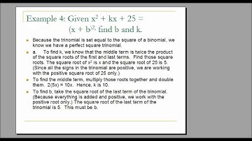 Free SAT Math Lessons: Factoring Binomials and Perfect Square Trinomials