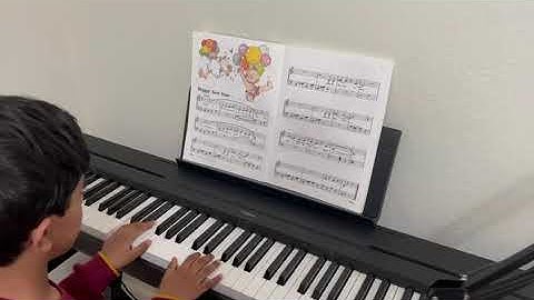 5 year Old Plays Piano - Happy New Year (p.2) - Bastien Piano Basics Performance - Level 1