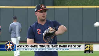 Astros make Minute Maid Park pit stop