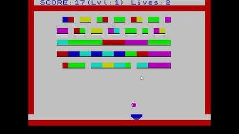 Breakout Clone for the ZX Spectrum V2