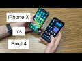 Google Pixel 4 vs iPhone X - Hands On Comparison