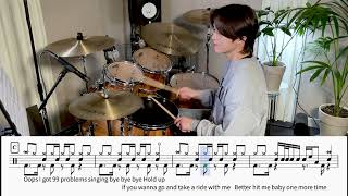 Anne Marie -2002 Drum Cover,Drum Sheet,Score,Tutorial.Lesson