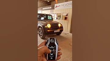 Mahindra THAR with Remote Engine Start and push button start and smart key #mahindra #mahindrathar