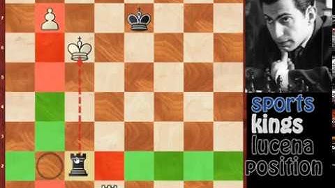The Endgame You must know - Learn Fundamentals Of Chess Endgame: Lucena Position #sportskings #chess