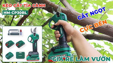 Kéo Cắt Cành Pin Himoki HM-CP30BL | Không Chổi Than | Màn Hình LED Hiển Thị | Công Tắc Bóp