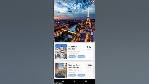 Travel app design using flutter