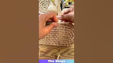 Turning Tree Fibers into Beautiful Baskets! 🌿 SO SATISFYING & HANDMADE MAGIC! #craftsman #handmade