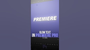 Text Glow Tutorial in Premiere Pro